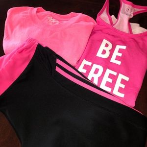 Women's Adidas Crop, Hot Pink w2 Tops